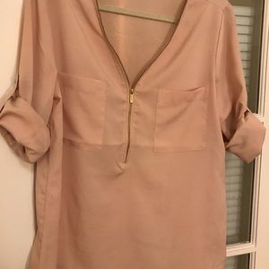 Calvin Klein long sleeve light pink dress shirt
